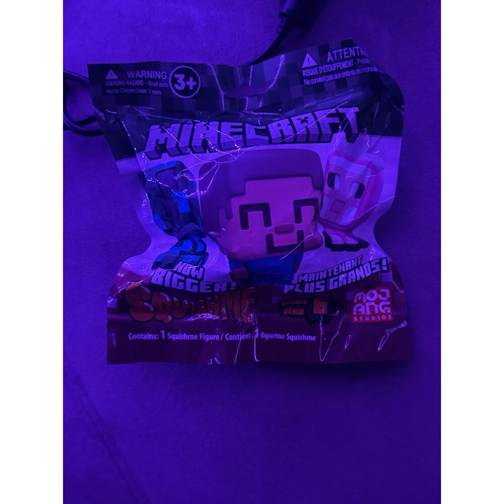 MINECRAFT SQUISHME Series 6 Figure Blind Bag 2025 3.5" Foam Toy Stress Relief
